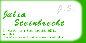julia steinbrecht business card
